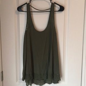 Olive green tank top